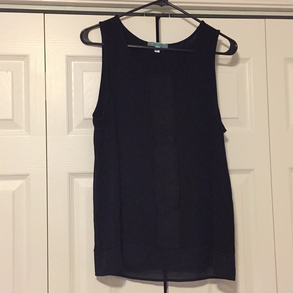 Black tank top